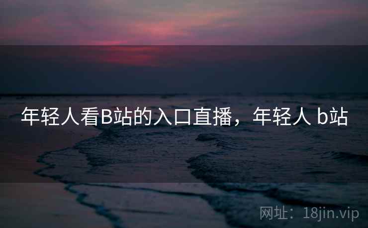 年轻人看B站的入口直播,年轻人 b站  第2张 年轻人看B站的入口直播,年轻人 b站  第2张