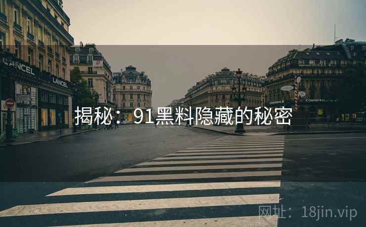 揭秘:91黑料隐藏的秘密  第2张 揭秘:91黑料隐藏的秘密  第2张